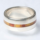 Годежна халка с кехлибар